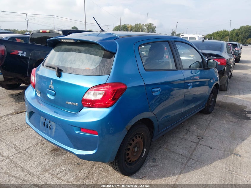 Vin: ml32a3hj7hh009704, lot: 46617291, mitsubishi mirage es 20174