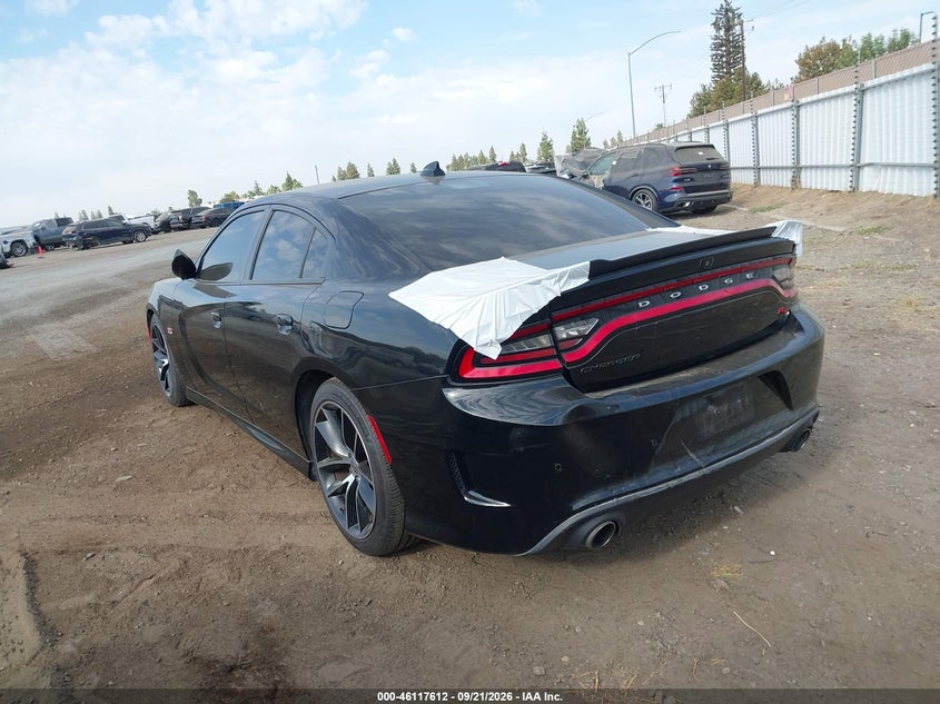 Vin: 2c3cdxgj4jh113184, lot: 46617332, dodge charger r/t scat pack rwd 20183