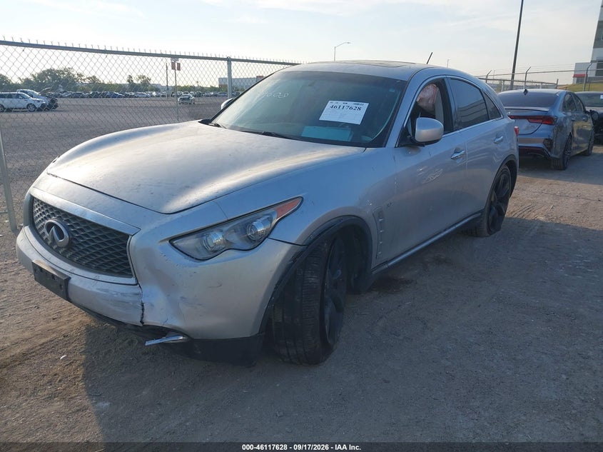 Vin: jn8cs1mw9hm414608, lot: 46617348, infiniti qx70 20172