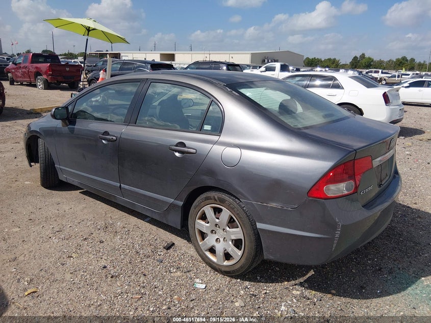 Vin: 2hgfa1f50ah582521, lot: 46617414, honda civic lx 20103