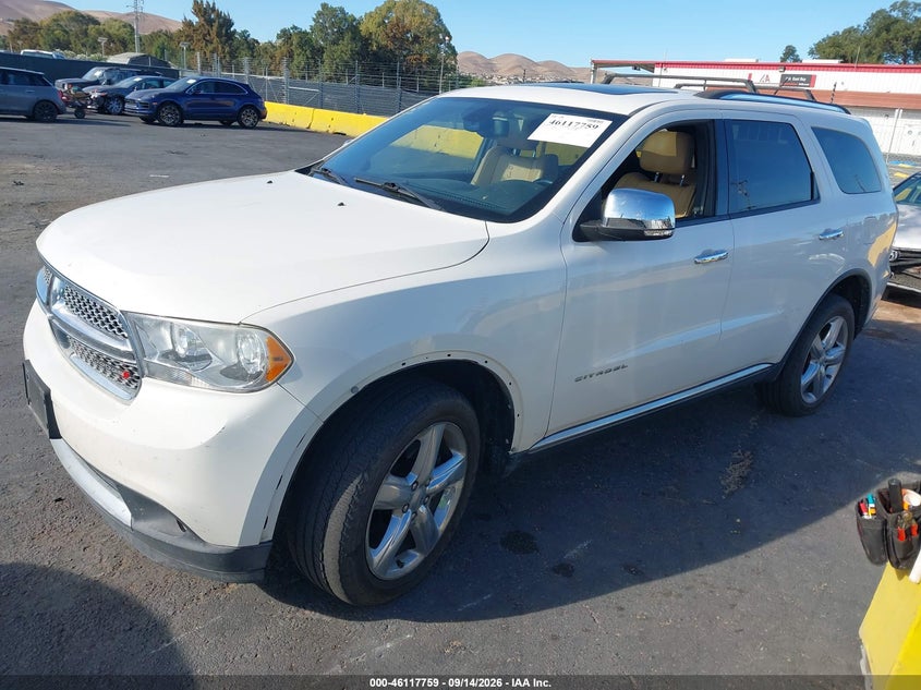 Vin: 1c4rdjeg7cc361476, lot: 46617479, dodge durango citadel 20122