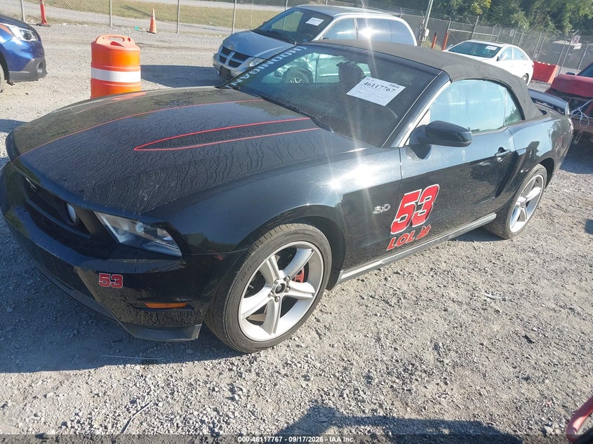 Vin: 1zvbp8ff3b5101664, lot: 46617487, ford mustang gt premium 20112