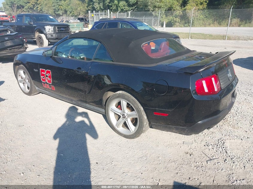 Vin: 1zvbp8ff3b5101664, lot: 46617487, ford mustang gt premium 20113