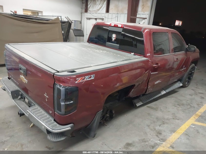 Vin: 3gcukrec8fg133676, lot: 46617515, chevrolet silverado 1500 2lt 20154