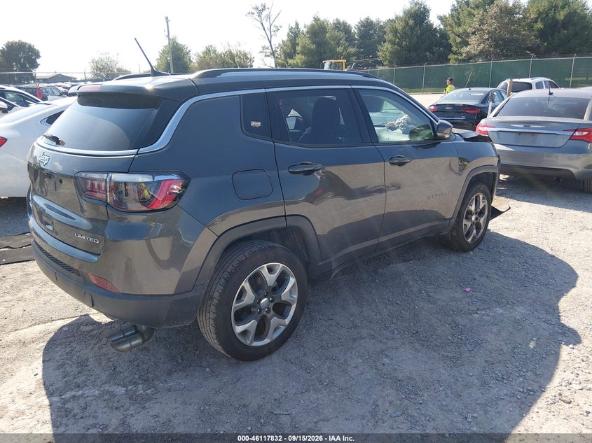 Vin: 3c4njdcb6lt255170, lot: 46617552, jeep compass limited 4x4 20204