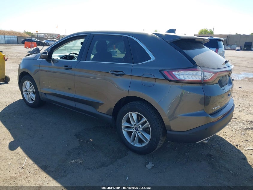 Vin: 2fmtk3j87fbc40467, lot: 46617601, ford edge sel 20153