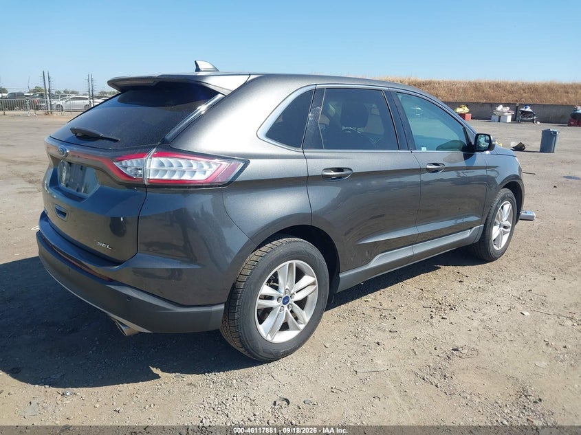 Vin: 2fmtk3j87fbc40467, lot: 46617601, ford edge sel 20154
