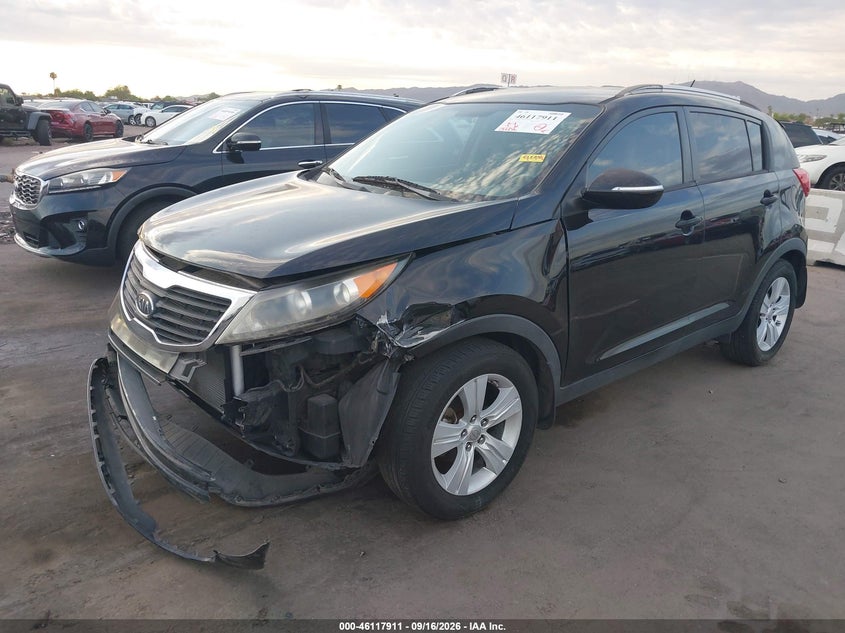 Vin: kndpb3a25b7100986, lot: 46617631, kia sportage lx 20112