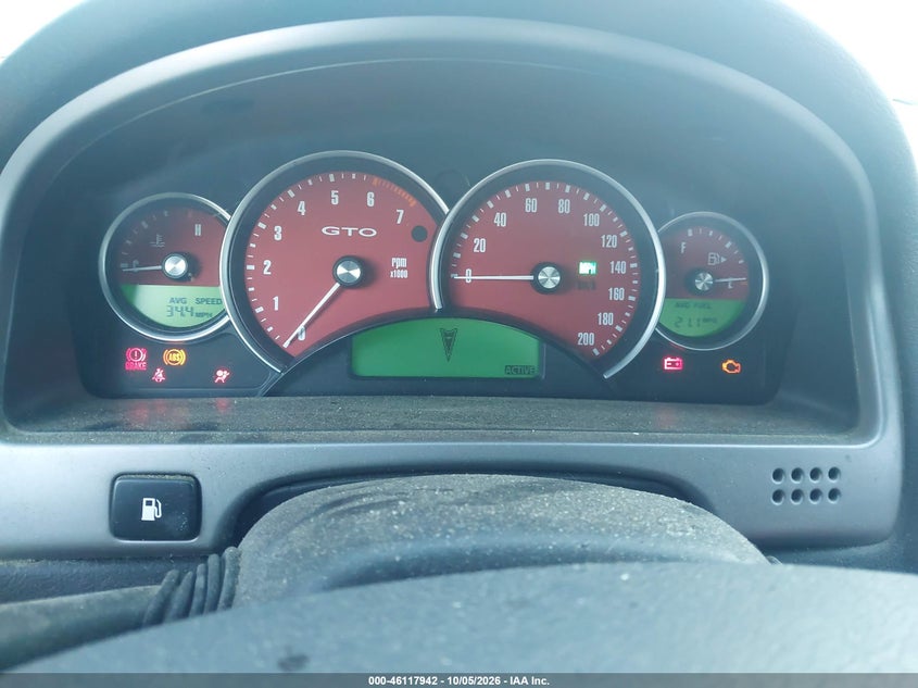 PONTIAC GTO 2004 VIN 6G2VX12G14L268570