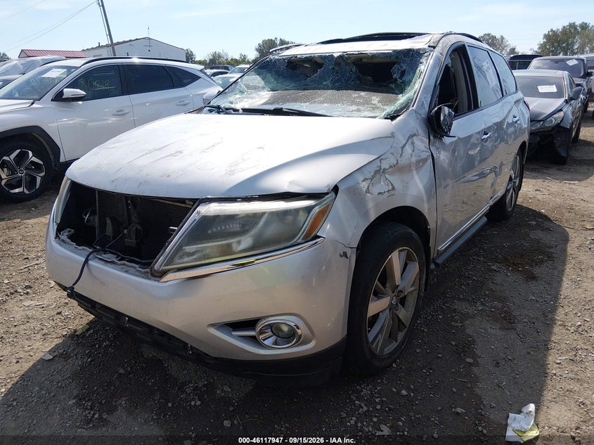 Vin: 5n1ar2mm3ec717271, lot: 46617667, nissan pathfinder platinum 20142