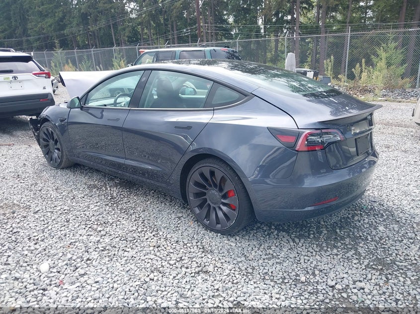 Vin: 5yj3e1ec1mf926051, lot: 46617683, tesla model 3 performance dual motor all-wheel drive 20213