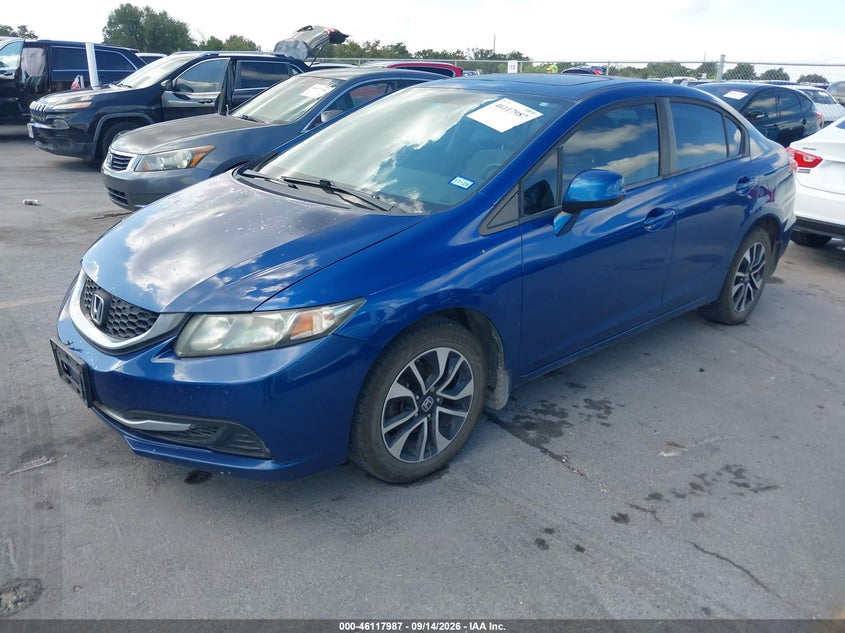Vin: 19xfb2f87de036858, lot: 46617707, honda civic ex 20132