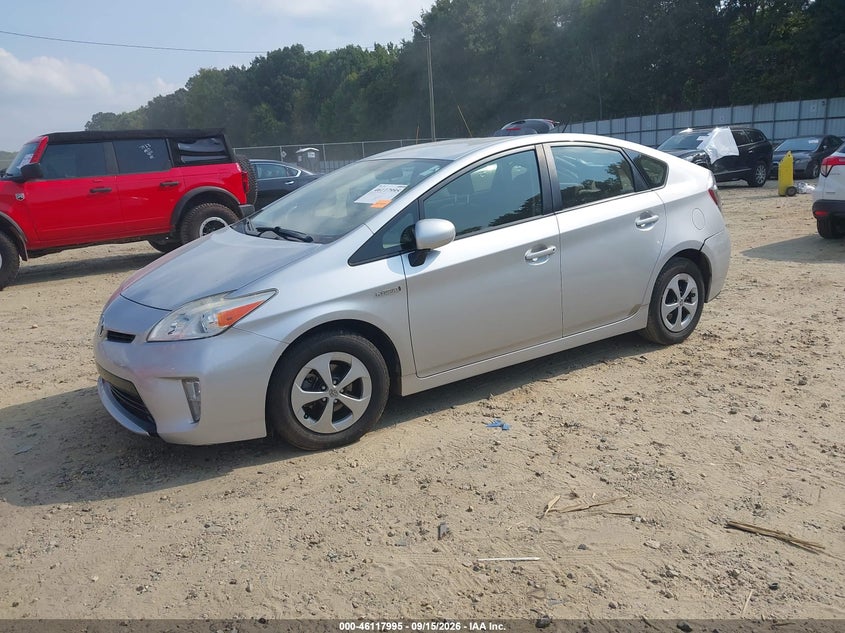2012 Toyota Prius, Rear, IAAI, VIN JTDKN3DU5C5509436 — photo 2