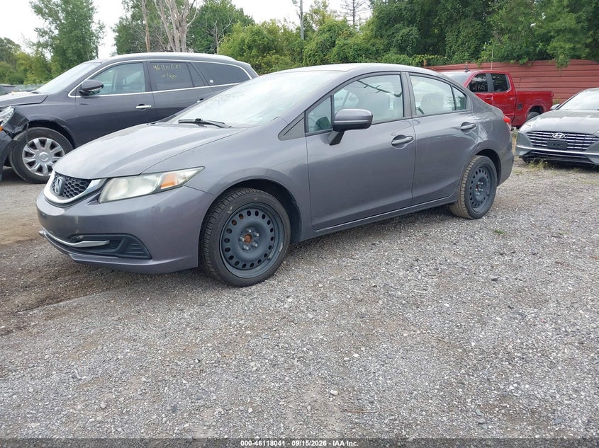2014 Honda Civic, Обычный износ, IAAI, VIN 2HGFB2F57EH544437 — фото 2