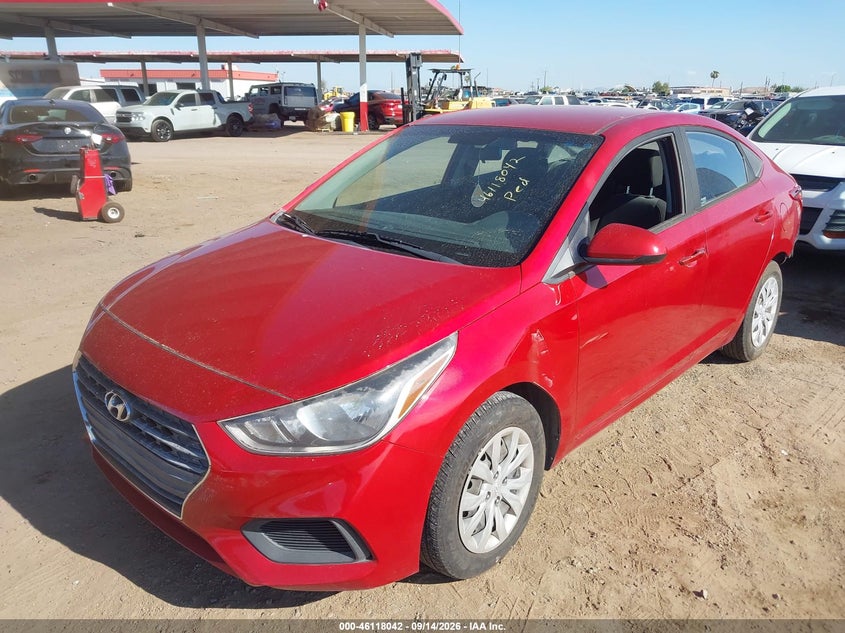 Vin: 3kpc24a34je014015, lot: 46617762, hyundai accent se 20182