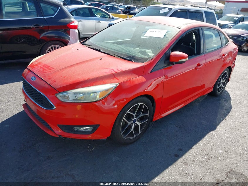 Vin: 1fadp3f23fl324404, lot: 46617777, ford focus se 20152