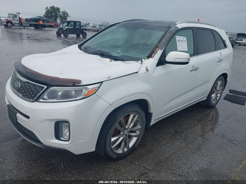 Vin: 5xykw4a71eg536094, lot: 46617824, kia sorento limited v6 20142