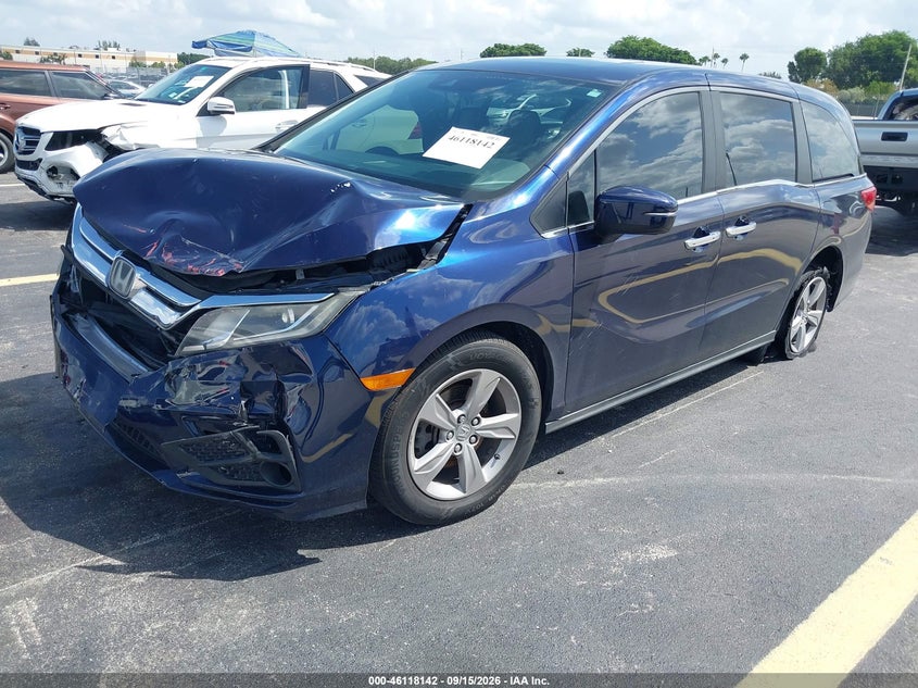 Vin: 5fnrl6h77lb005219, lot: 46617862, honda odyssey ex-l/ex-l w/navi   res 20202