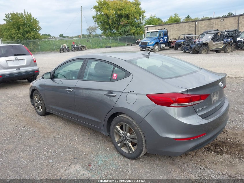 Vin: 5npd84lf4jh267440, lot: 46617937, hyundai elantra sel 20183