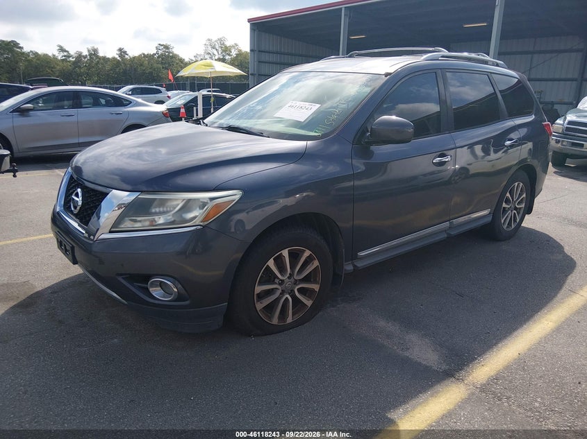 2014 Nissan Pathfinder Sl, Normal Wear & Tear, IAAI, VIN 5N1AR2MN0EC686201 — photo 2