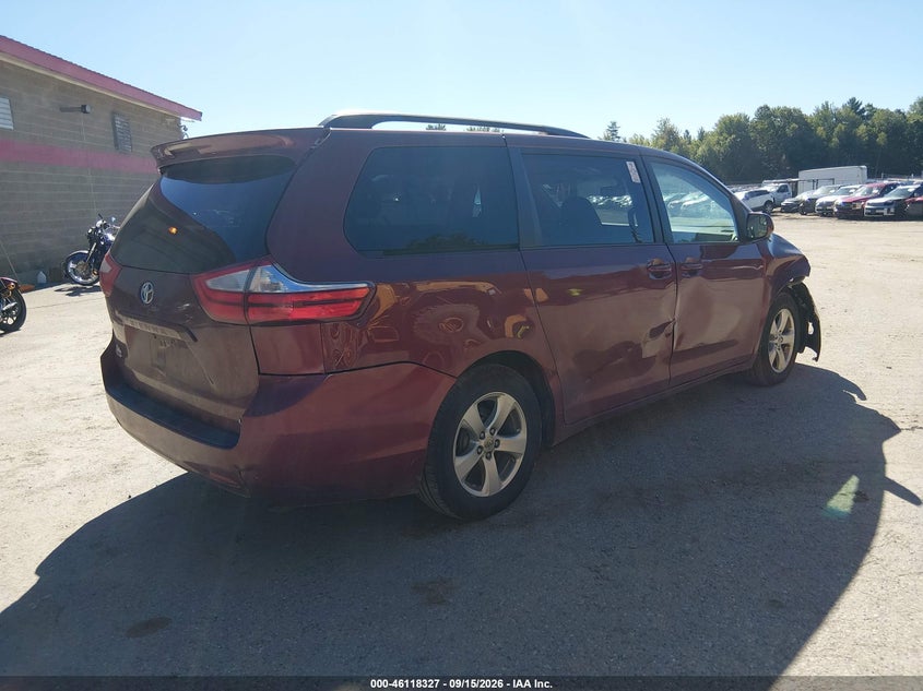 Vin: 5tdkk3dc6fs595659, lot: 46618047, toyota sienna le 8 passenger 20154