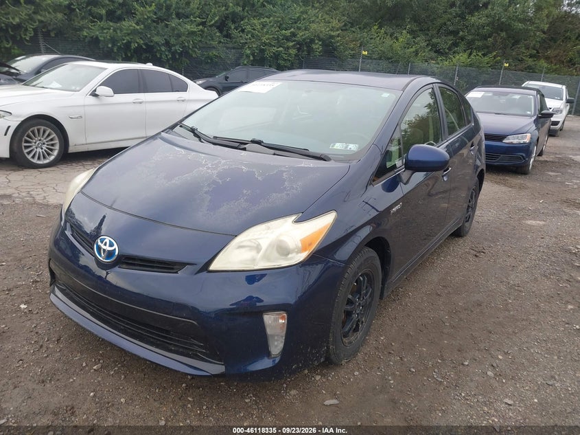 Vin: jtdkn3du4c1599928, lot: 46618055, toyota prius three 20122