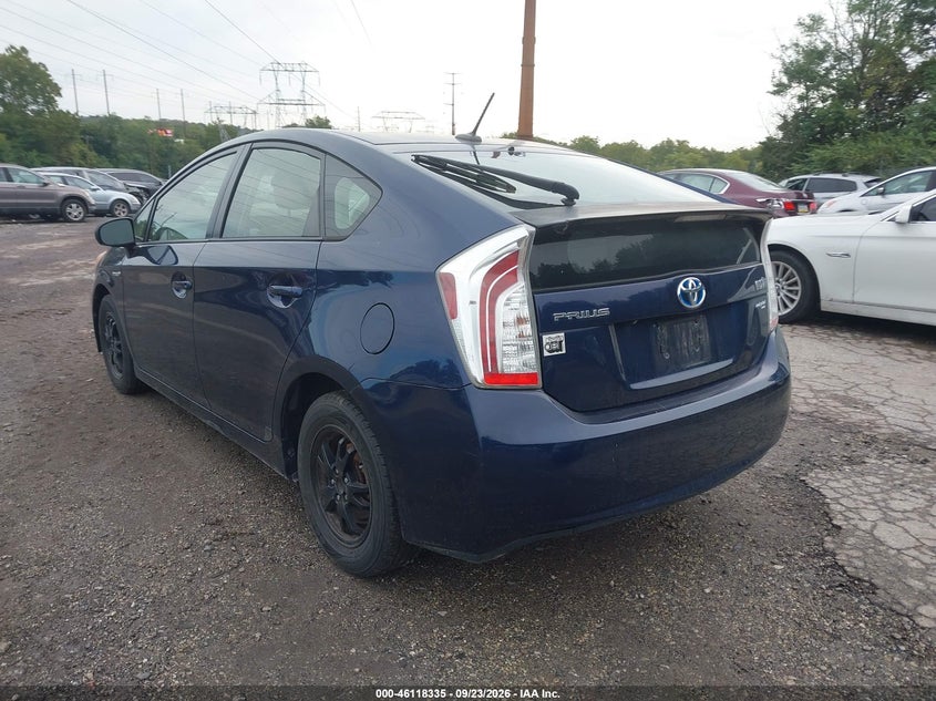 Vin: jtdkn3du4c1599928, lot: 46618055, toyota prius three 20123