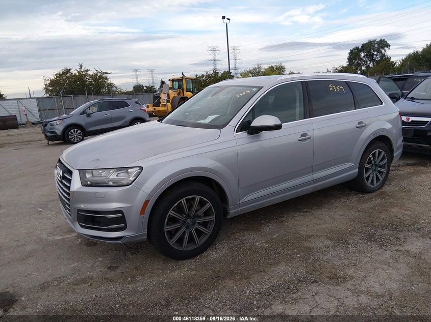 Vin: wa1vaaf79hd001952, lot: 46618079, audi q7 3.0t premium 20172