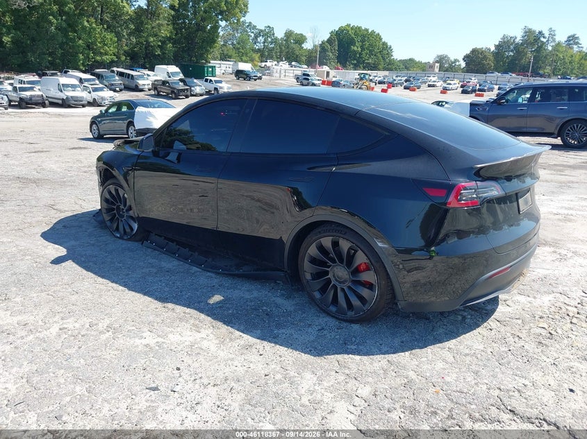 Vin: 7saygdef0nf406018, lot: 46618087, tesla model y performance dual motor all-wheel drive 20223