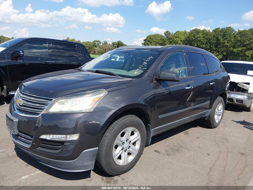 Vin: 1gnkvfed8gj109004, lot: 46618094, chevrolet traverse ls 20162