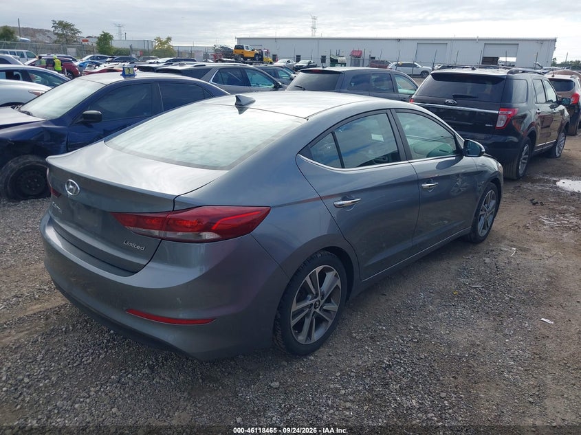 Vin: kmhd84lf8hu065650, lot: 46618185, hyundai elantra limited 20174