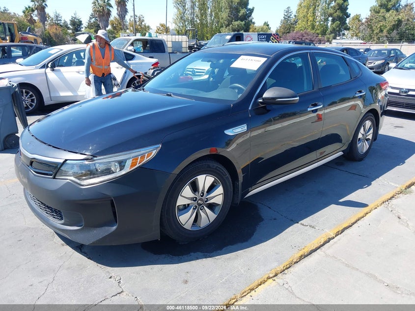 Vin: knagt4le3h5018475, lot: 46618220, kia optima hybrid 20172