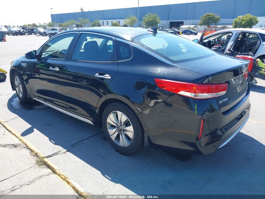 Vin: knagt4le3h5018475, lot: 46618220, kia optima hybrid 20173