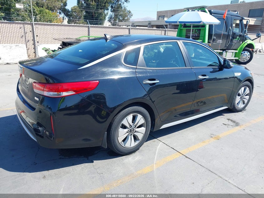 Vin: knagt4le3h5018475, lot: 46618220, kia optima hybrid 20174
