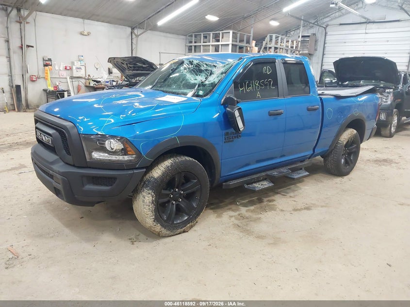 Vin: 1c6rr7gg5ms582140, lot: 46618312, ram 1500 classic warlock  4x4 6'4 box 20212