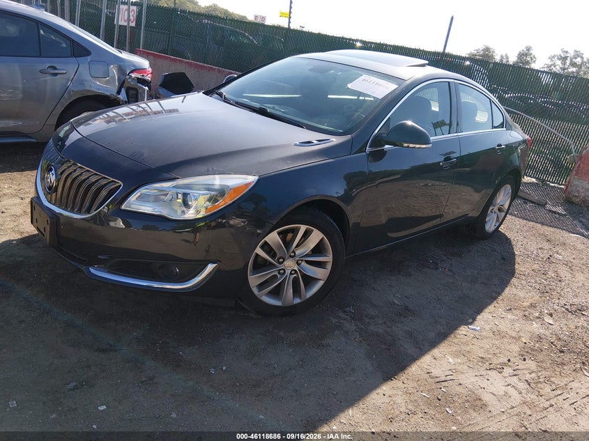 Vin: 2g4gm5ex9h9137909, lot: 46618406, buick regal turbo 20172