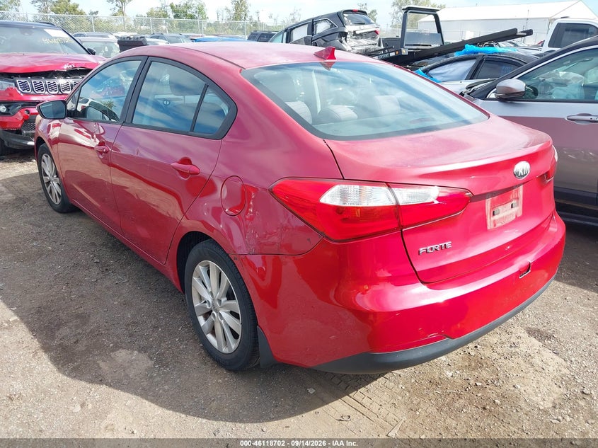 Vin: knafx4a68e5087735, lot: 46618422, kia forte lx 20143
