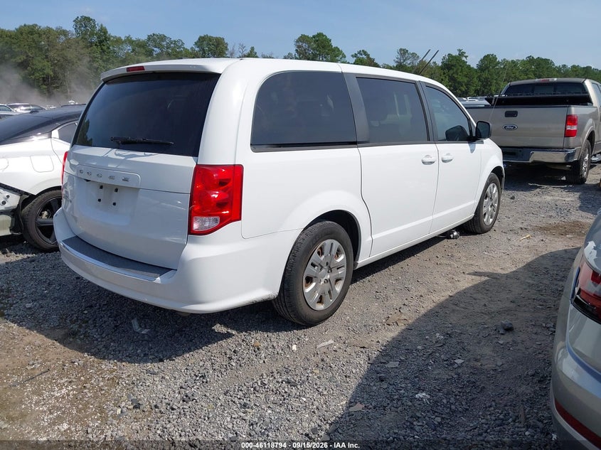 Vin: 2c4rdgbg5jr150918, lot: 46618514, dodge grand caravan se 20184
