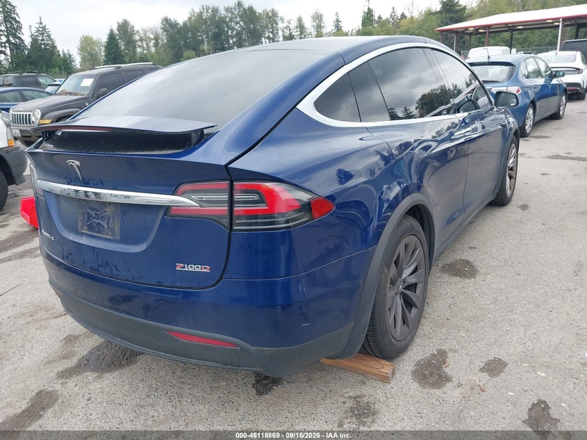 Vin: 5yjxcde48hf056287, lot: 46618589, tesla model x p100d 20174