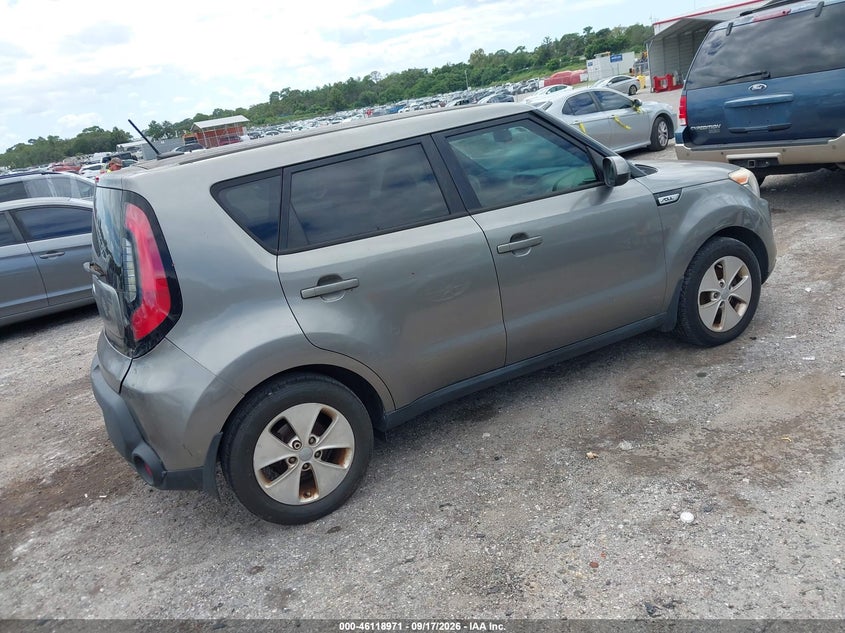 Vin: kndjn2a24g7281593, lot: 46618691, kia soul 20164