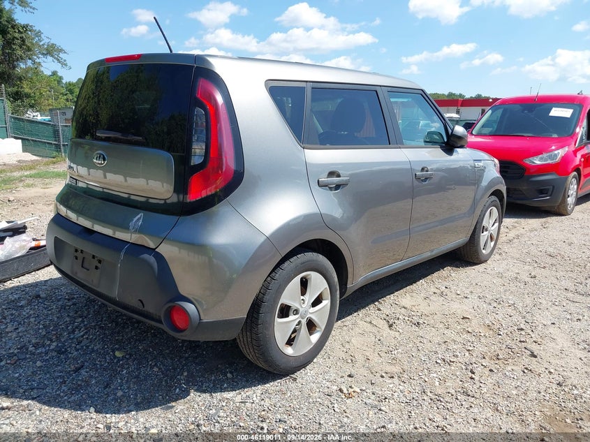 Vin: kndjn2a29g7260108, lot: 46618731, kia soul 20164