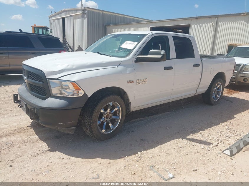 Vin: 1c6rr7st8js348185, lot: 46618761, ram 1500 tradesman  4x4 6'4 box 20182