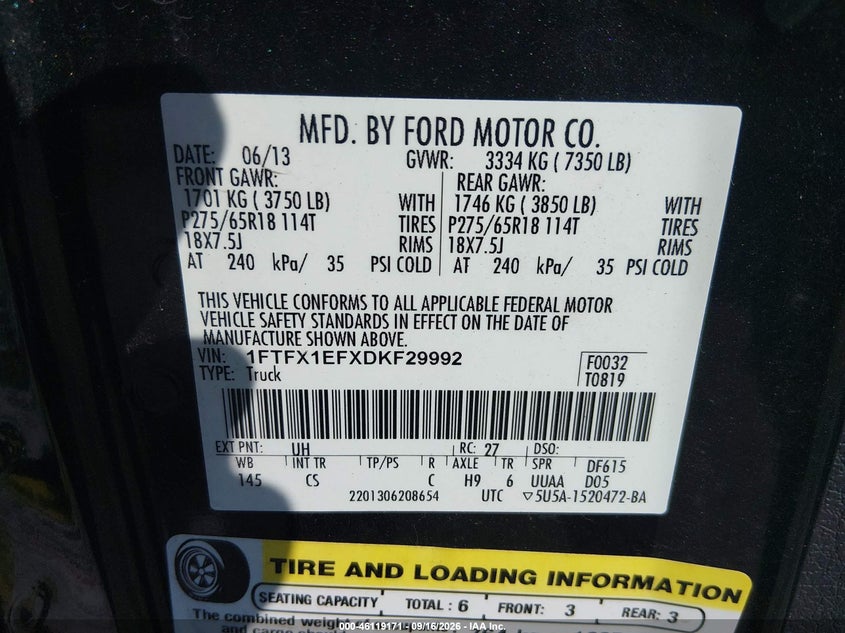 2013 FORD F-150 STX · Фото 9