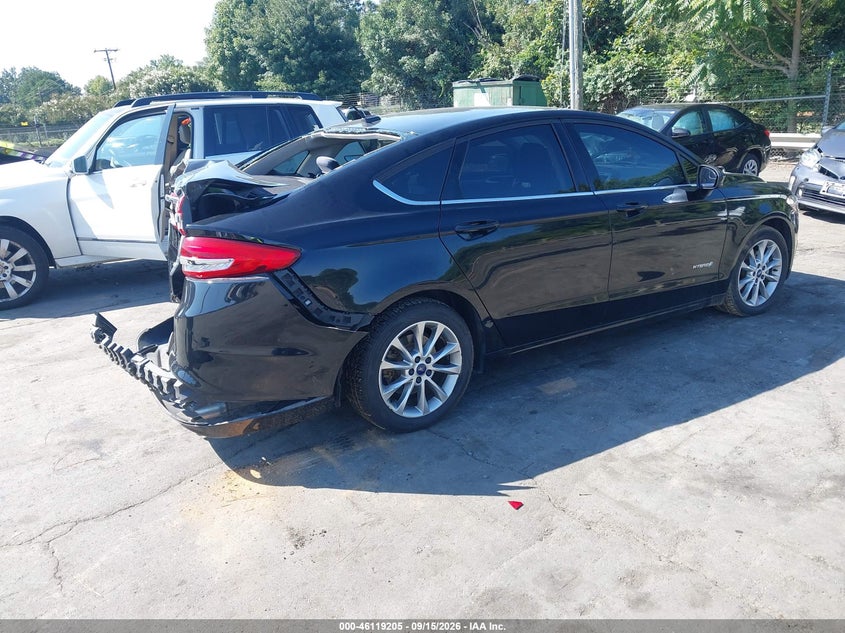 Vin: 3fa6p0lu1hr238168, lot: 46618925, ford fusion hybrid se 20174