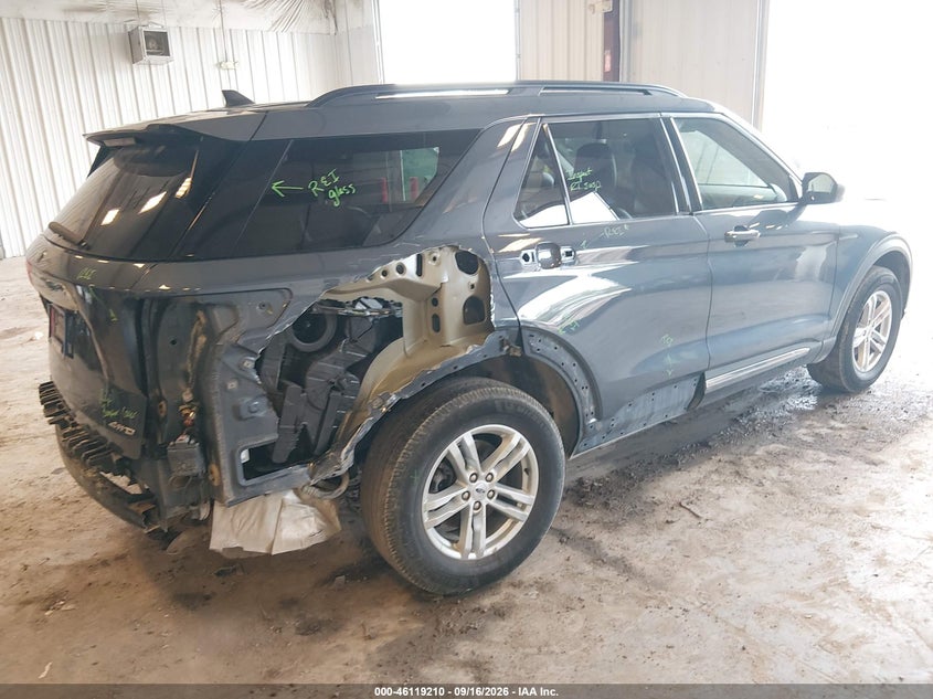 Vin: 1fmsk8dh3mgc44316, lot: 46618930, ford explorer xlt 20214