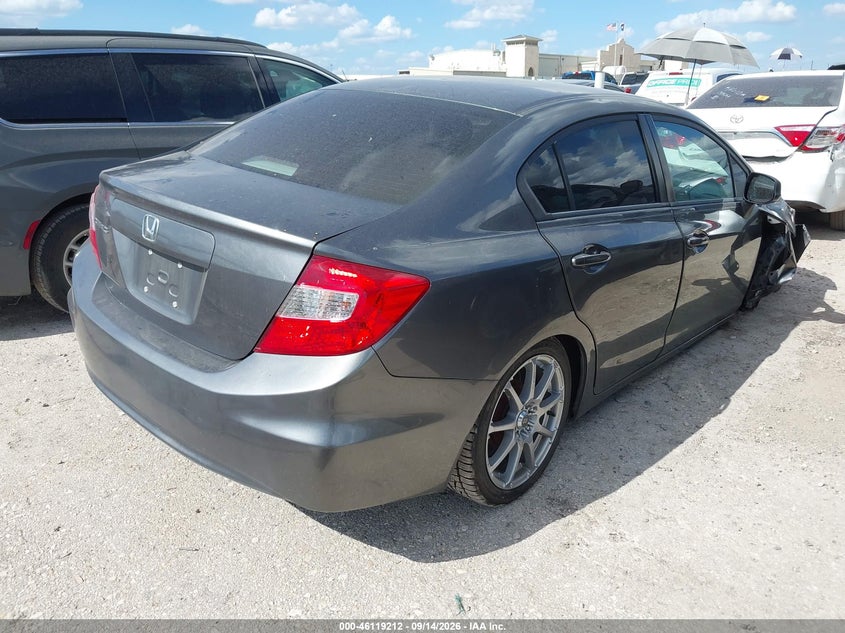 Vin: 19xfb2f54ce001165, lot: 46618932, honda civic lx 20124