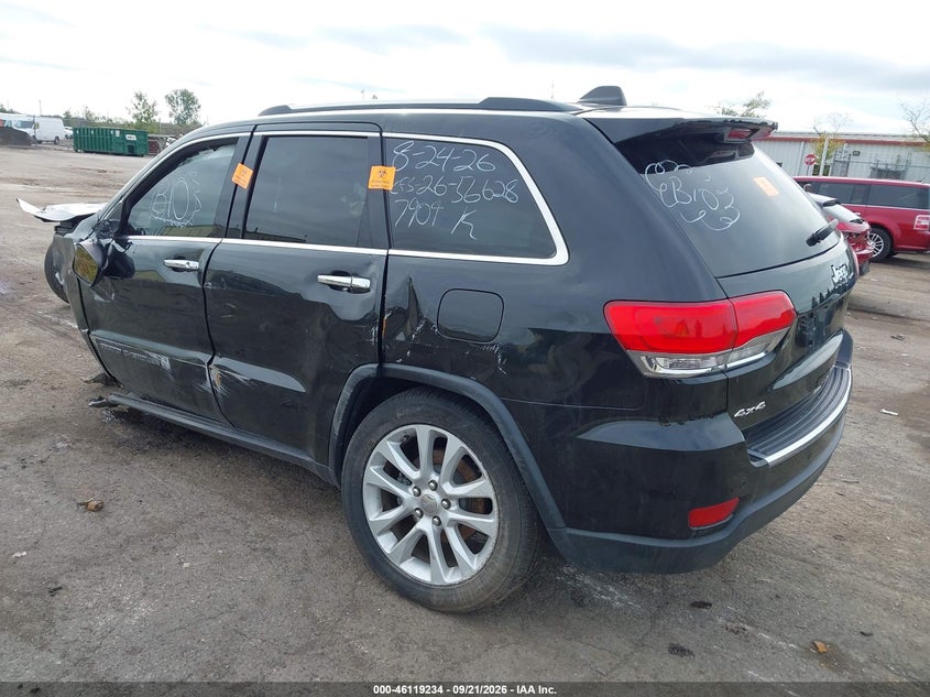 Vin: 1c4rjfbg0hc727909, lot: 46618954, jeep grand cherokee limited 4x4 20173