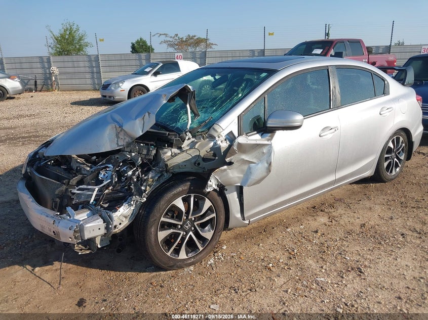 Vin: 19xfb2f89ee073119, lot: 46618991, honda civic ex 20142
