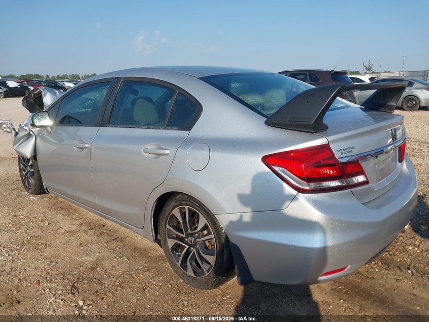 Vin: 19xfb2f89ee073119, lot: 46618991, honda civic ex 20143