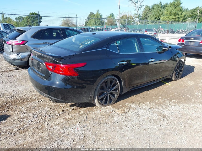 Vin: 1n4aa6ap6jc371993, lot: 46619008, nissan maxima 3.5 sr 20184
